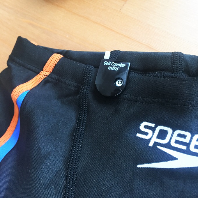 ラップ数をゴルフカウンターで数える