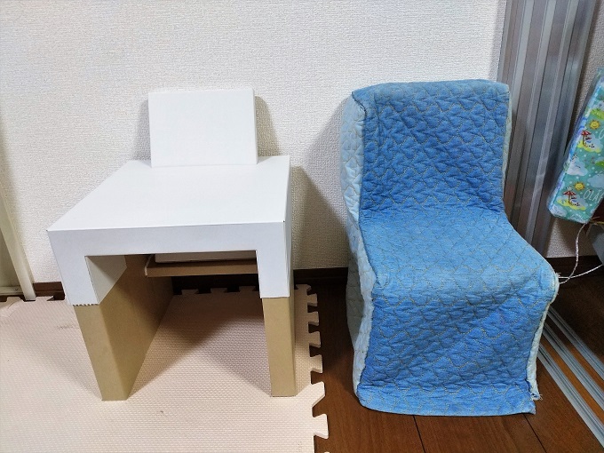 じぶんでつくる紙管こどもイス・大