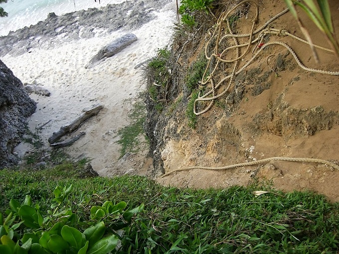 池間ロープ カギンミヒダビーチ